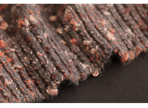 Áo len cashmere dài tay cổ tròn kiểu chấm sắc màu - NU9707