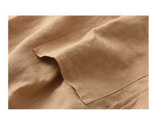 Áo khoác blazer linen dài tay túi vuông hai khuy - NU9206