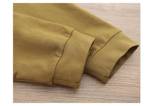 Áo hoodies dài tay một màu túi kiểu - NU9080