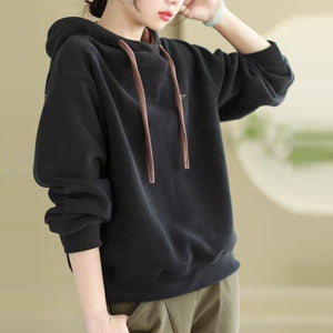 Áo hoodies nỉ dài tay thêu chữ minmin - NU9483