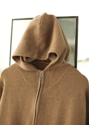 Áo hoodies len cashmere dài tay khóa kéo - NU8117