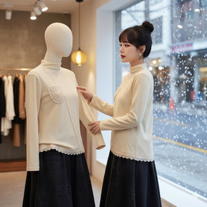 Áo T-shirt dài tay cổ lọ - A1075