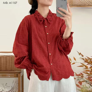 Áo sơ mi linen dài tay - A1157
