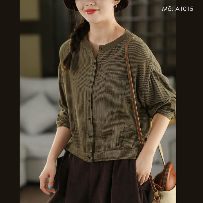 Áo sơ mi dài tay kẻ sọc - A1015