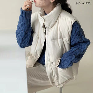 Áo khoác phao gile lông vũ - A1125