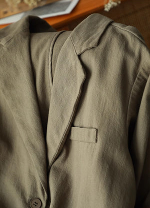 Áo khoác blazer dài tay túi sau kiểu hai khuy - NU9125