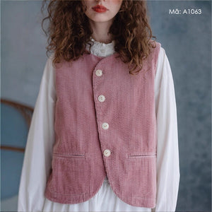 Áo khoác gile nhung - A1063