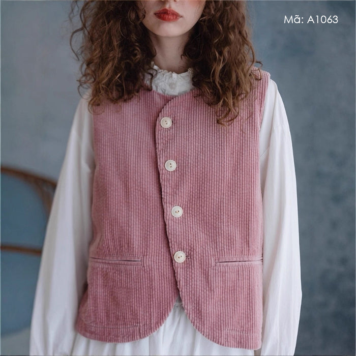 Áo khoác gile nhung - A1063