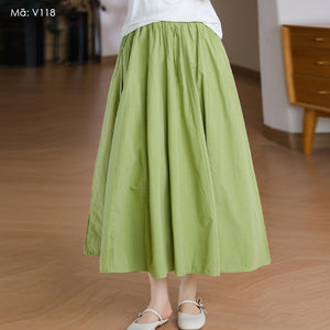 Chân váy Origami lưng thun dáng xòe - V118