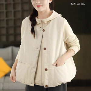 Áo khoác gile lót caro - A1105