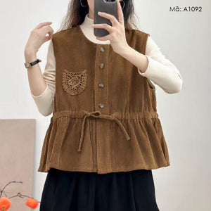 Áo khoác nhung gile - A1092