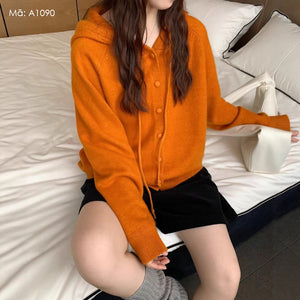 Áo khoác len có mũ - A1090