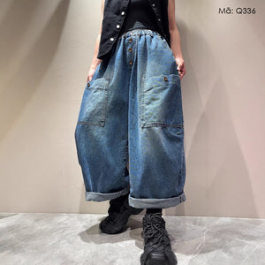 Quần baggy denim ống rộng - Q336 - kamaka.vn