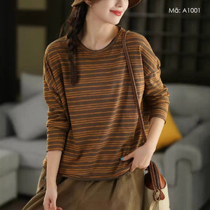 Áo T-shirt dài tay cổ tròn - A1001