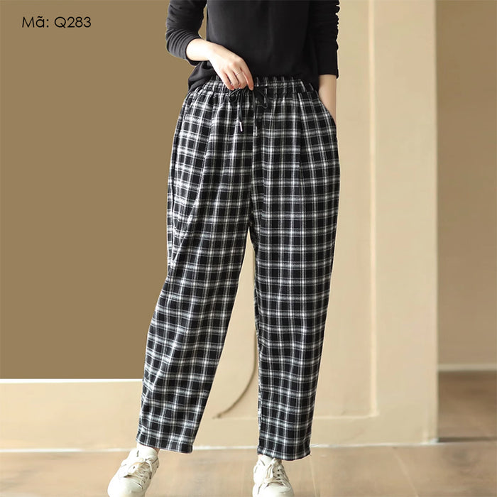 Quần baggy caro - Q283