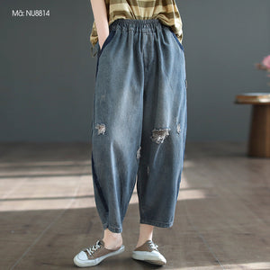 Ripped Loose Denim Street Pants - Kawaii Fashion Shop | Cute Asian Japanese  Harajuku Cute Kawaii Fashion Clothing