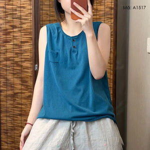 Áo T-shirt sát nách một túi nhỏ - A1517