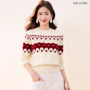 Áo len noel cổ tròn - A1224