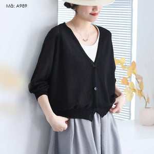 Áo khoác linen cardigan - A989