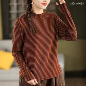 Áo T-shirt dài tay kẻ sọc - A1085