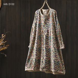 Đầm liền dệt kim cổ tròn - D122
