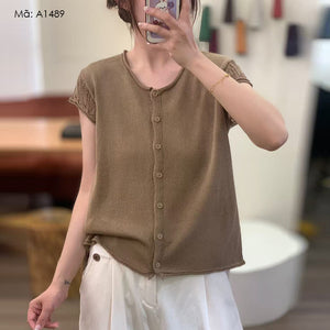 Áo T-shirt dệt kim sát nách - A1489