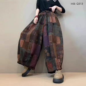 Quần baggy ống rộng retro - Q313