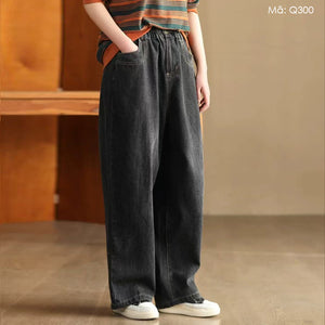 Quần baggy denim ống đứng - Q300
