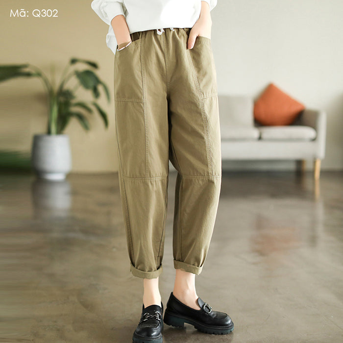 Quần baggy hai túi vuông - Q302