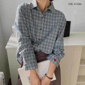 Áo sơ mi dài tay caro - A1246