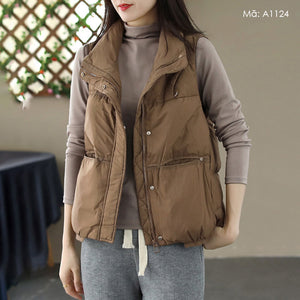 Áo khoác gile lông vũ - A1123