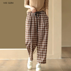 Quần baggy caro - Q283