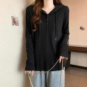 Áo hoodies dài tay khuy cài - A149