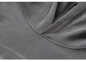 Áo hoodies dài tay in chữ trừu tượng - NU9164