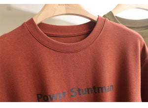 Áo T-shirt power stuntman ngắn tay cổ tròn - NU9841