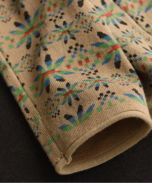 Áo len dệt kim dài tay cổ lọ hoa văn cân đối - NU9553