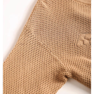 Áo khoác cardigan len đan hình thoi dài tay cổ tròn - NU9361