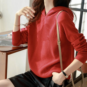 Áo hoodies len dài tay một màu - NU9537