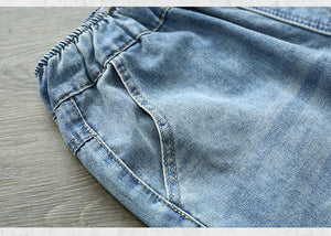 Quần baggy denim cào gối hai túi chéo - NU2494 - kamaka.vn - thời trang nhật