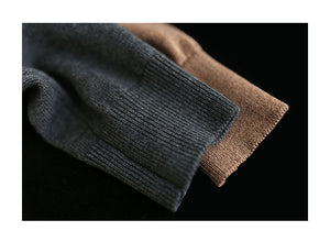Áo khoác len cardigan kiểu hai lớp dài tay cổ V - NU7681