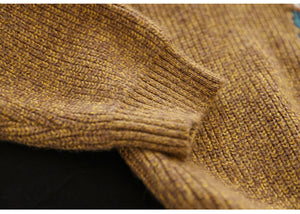Áo khoác len cardigan dài tay cổ V móc những bông hoa - NU8065