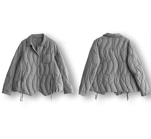 Áo khoác lông vũ siêu nhẹ dài tay chần sóng - NU8081