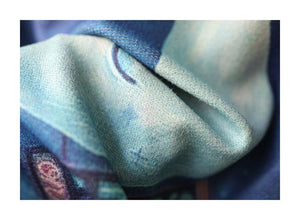 Áo len cashmere dài tay cổ tròn in những ngôi sao - NU7778