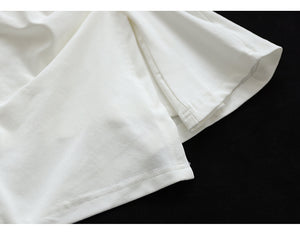 Áo T-shirt ngắn tay cổ V vạt chéo xếp ly - NU8303