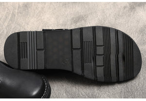 Giày da retro quai đan thủ công khóa cài - OD0705