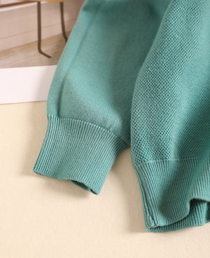 Áo hoodies len đan dài tay một màu - NU7950