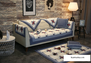Thảm ghép trải sàn lót ghế SOFA cotton Hàn Quốc - TG1398 - kamaka.vn - thời trang nhật